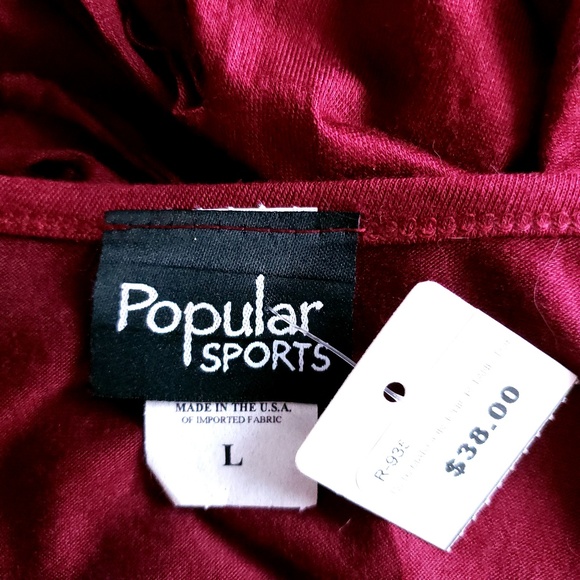 Popular Sports Women Tank Top Cut Back Size L - USA - NWT - Picture 6 of 6